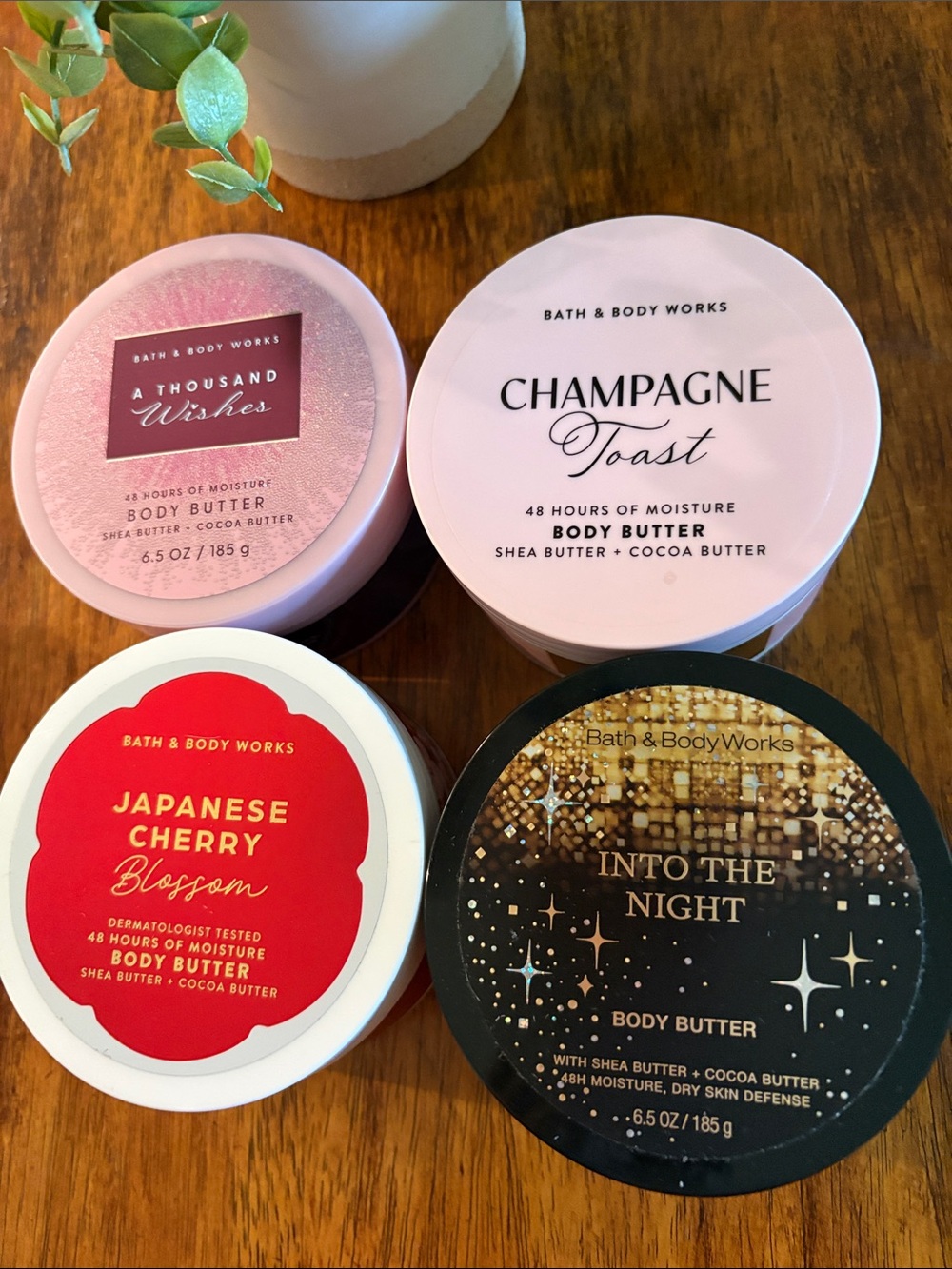 Bundle of (4) Scented Body Butter Jars from B&B